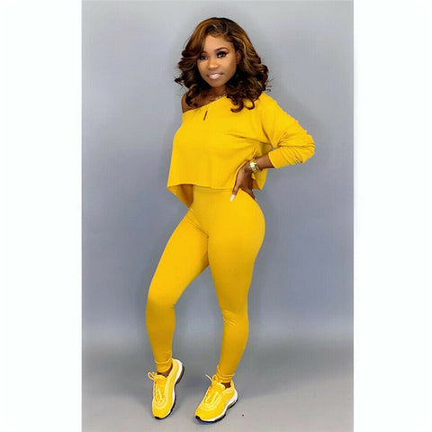 Women Sets Women Red Black Yellow 2 pcs Sweatsuit Cotton Summer Pullover Suits Women outfit Two Piece Tracksuits